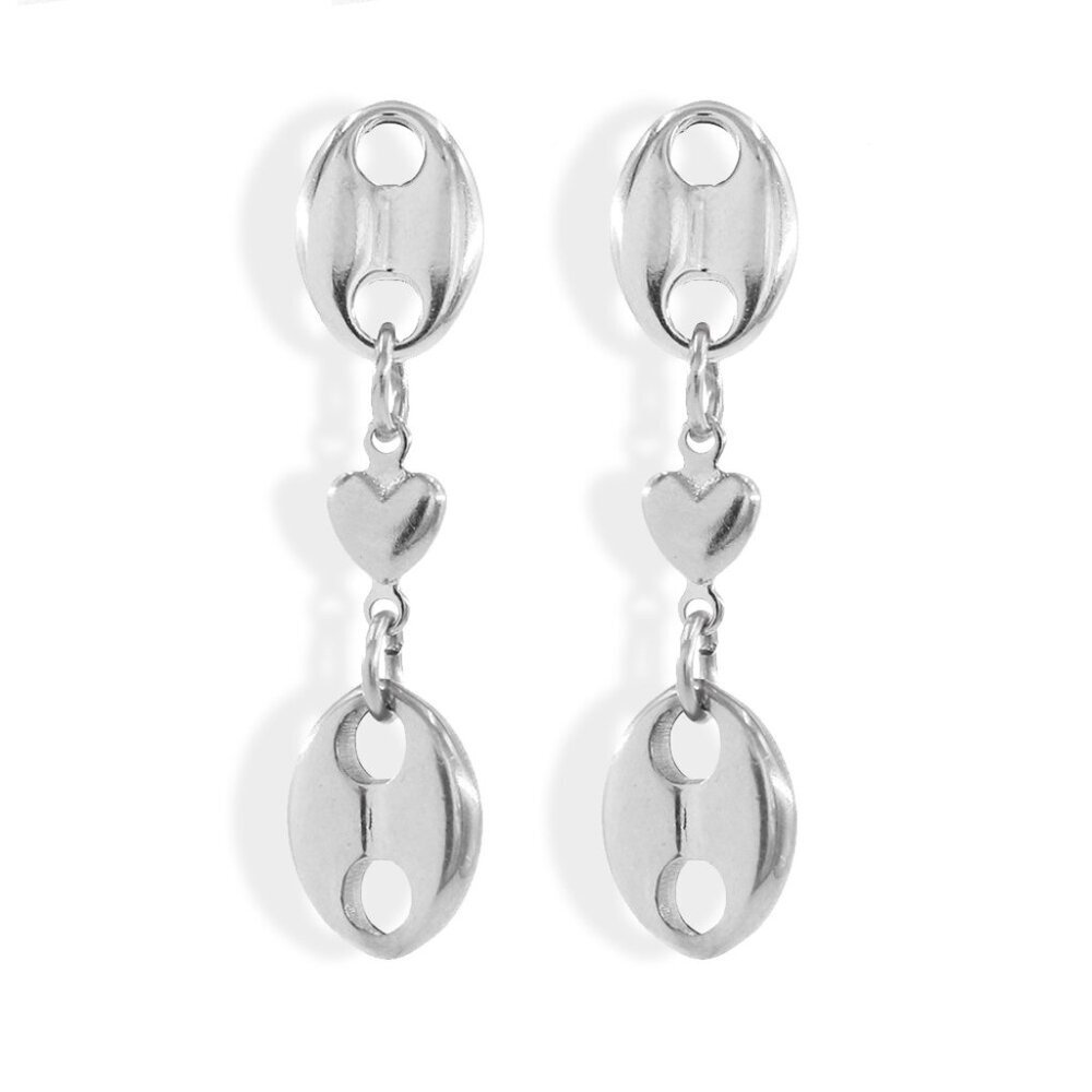 Stainless Steel Plating Drop Earrings Womens